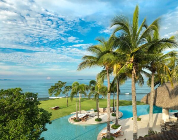 Best Mexico Spring Break Destinations to Avoid Crowds 8 Casa Tres Soles, Punta Mita — terrace dining above the Pacific at dusk