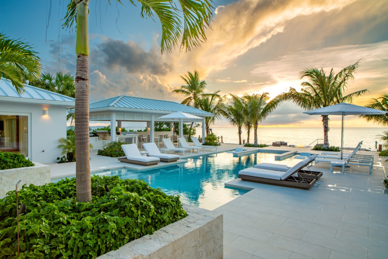 Outdoor swimming pool near the beach