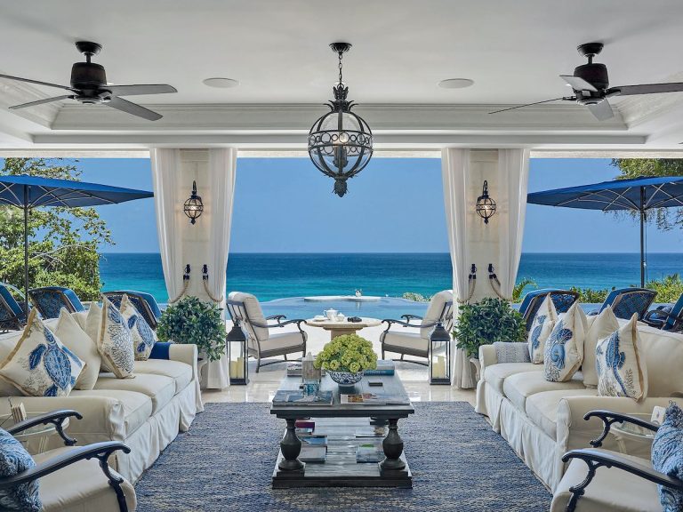 Where Is Barbados? 100 Miles East of the Caribbean Chain 1 Covered terrace facing the sea at a beachfront villa on the west coast of Barbados