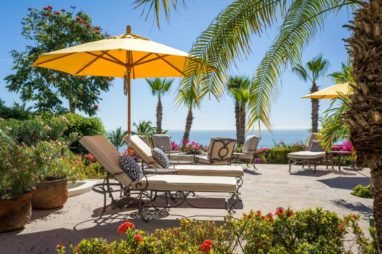 The infinity pool and terrace at Villa Las Brisas, above Palmilla Bay, Los Cabos