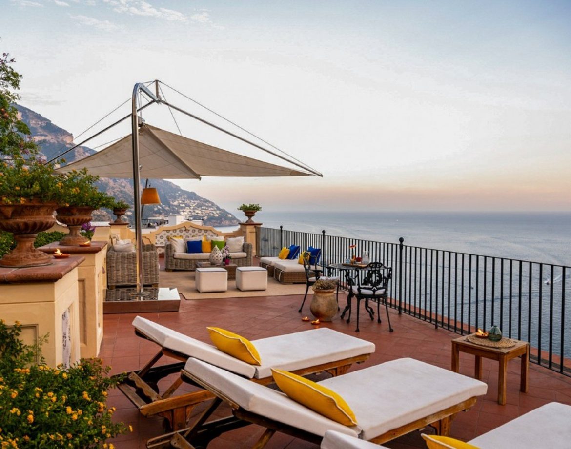 Italian Villas for Rent | Luxury Villa Rentals Italy 15 a table set for a meal outside