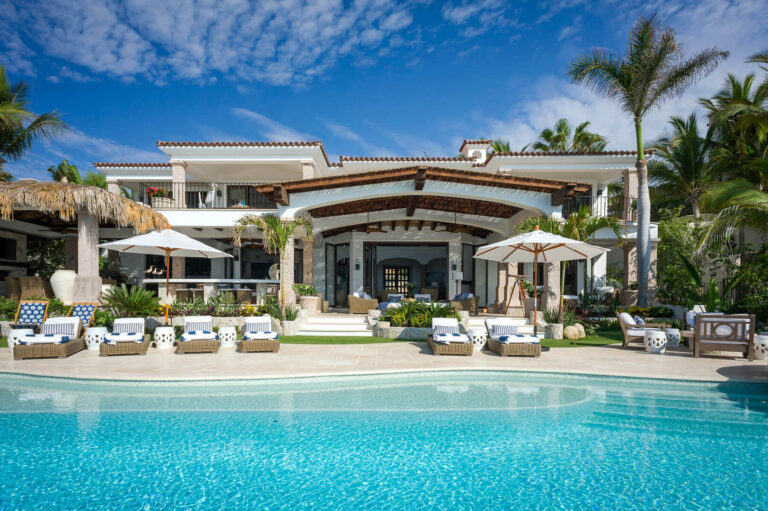 Casa Roca de Pajaro above its cove in Caleta, Palmilla, Los Cabos
