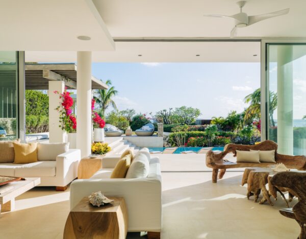 Where Is Barbados? 100 Miles East of the Caribbean Chain 4 Villa sitting room open to the sea in Anguilla