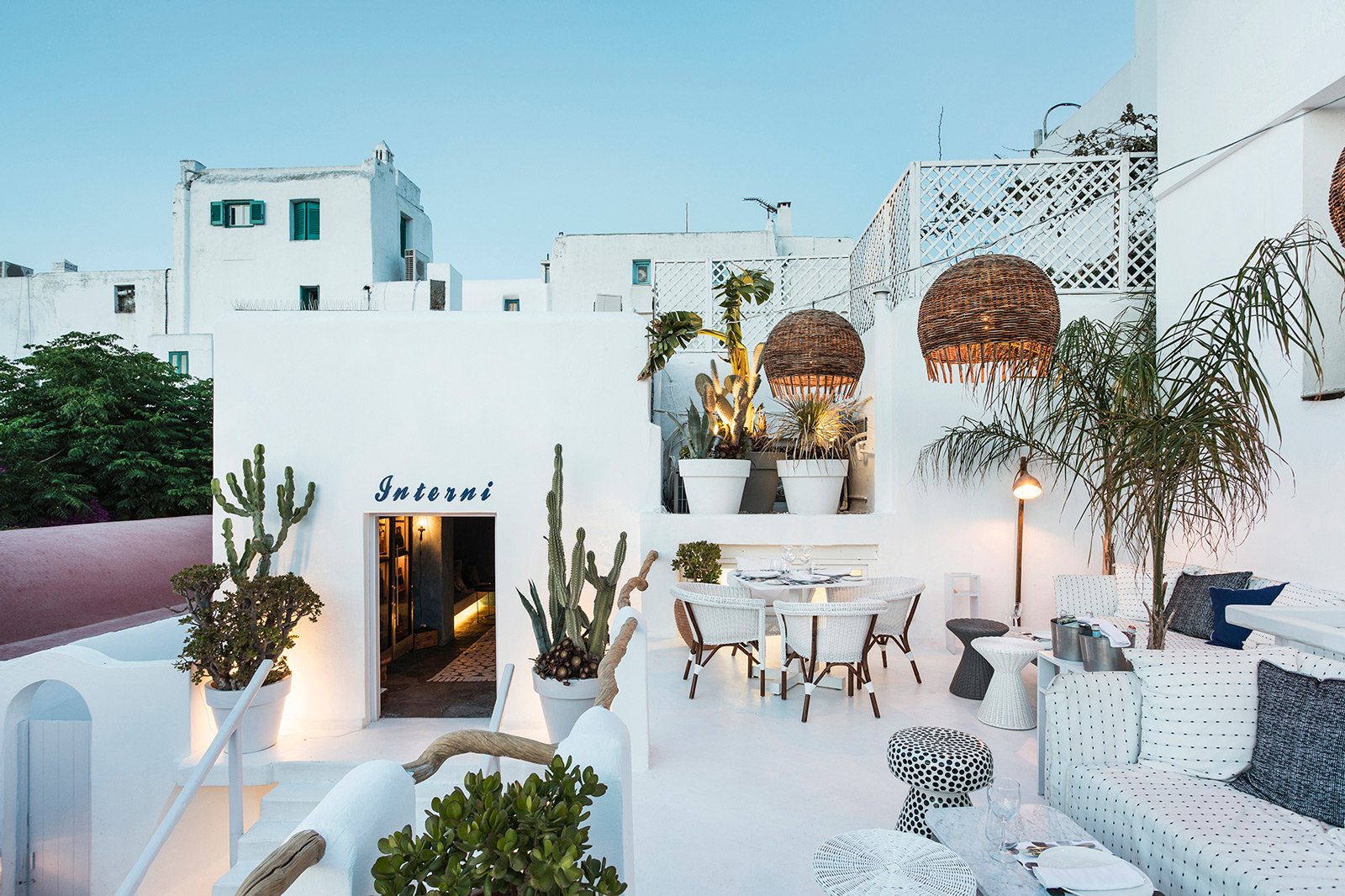 Interni restaurant Mykonos 