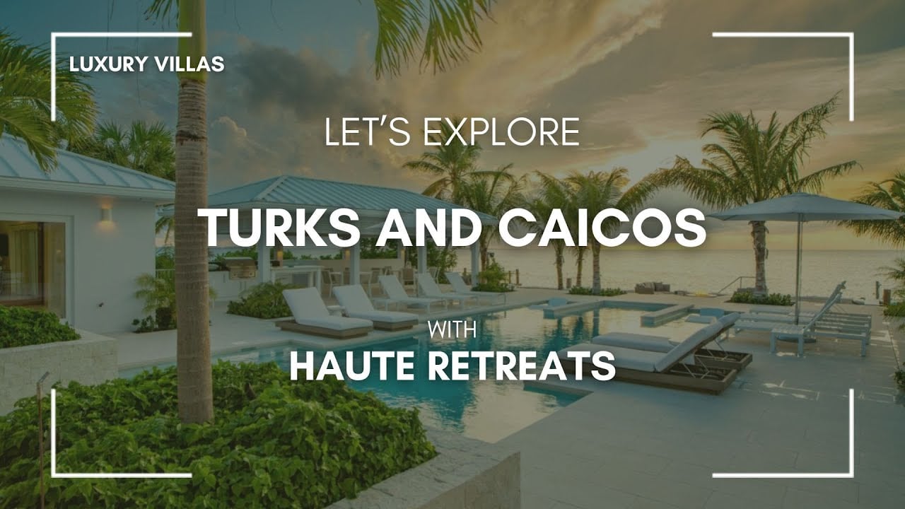 10 Best Places to Travel in June for a Luxury Getaway 7 a pool with lounge chairs and palm trees in turks and caicos