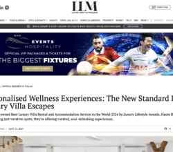Press 1 Wellness Experiences: The New Standard In Luxury Villa Escapes