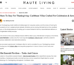 Press 2 Where To Stay For Thanksgiving: Caribbean Villas Crafted For Celebration & Serenity