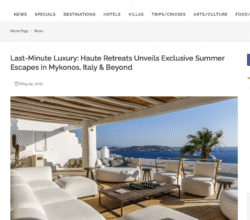Press 1 luxury travel magazine