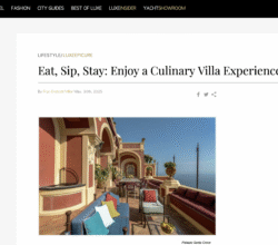 Press 6 Just Luxe
Eat, Sip, Stay: Enjoy a Culinary Villa Experience in Italy