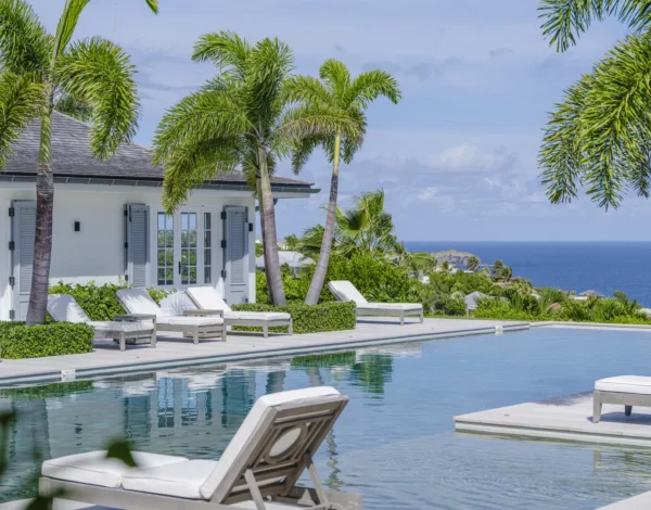 Where Is Barbados? 100 Miles East of the Caribbean Chain 2 Villa pool terrace in St Barts