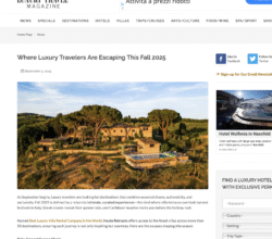 Press 2 Where Luxury Travelers Are Escaping This Fall 2025