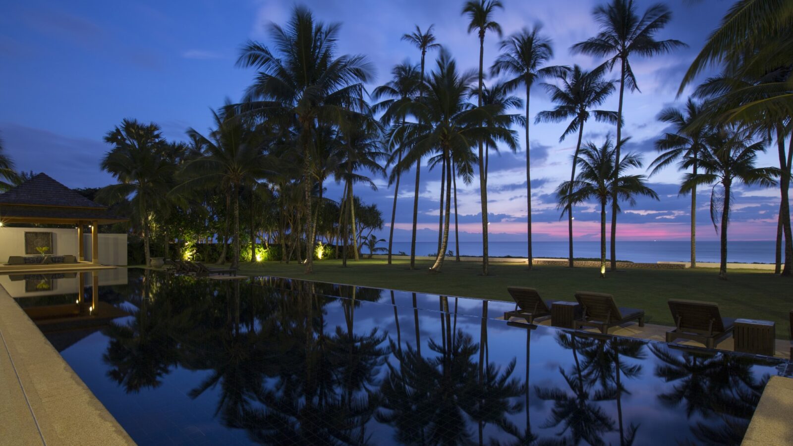 How Are Wellness Retreats Designed for Families Seeking Luxury 5 How Are Wellness Retreats Designed for Families Seeking Luxury - 37 Jivana Beach Villas Villa Shanti Tranquil villa at twilight