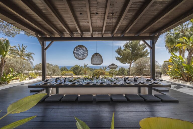 Ibiza villa rentals, a cliffside private estate above the sea