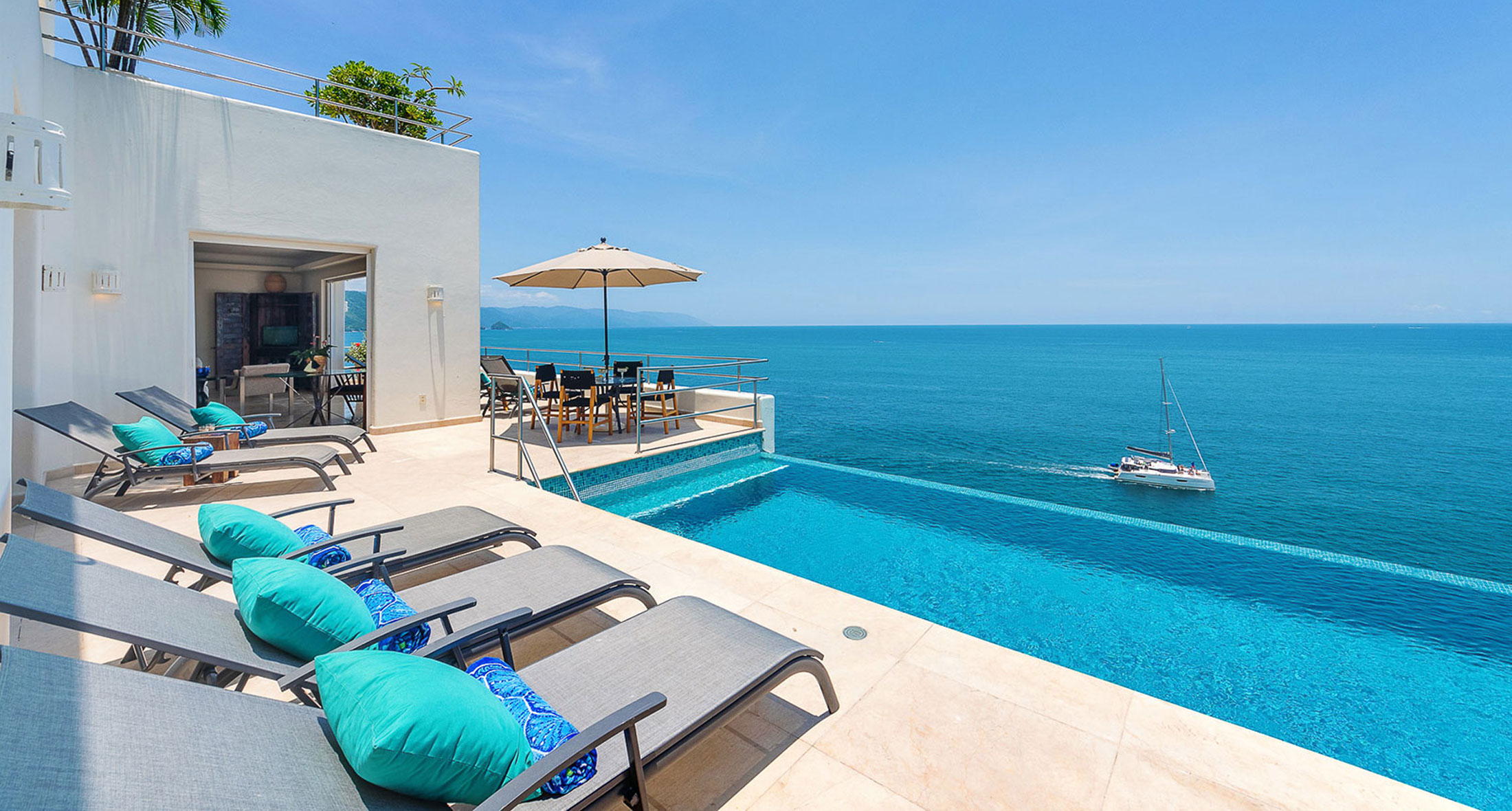 large villa with ocean view